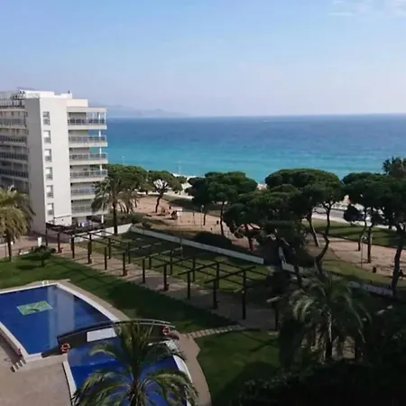 Lägenhet Charming In - Sea View And Pool Blanes